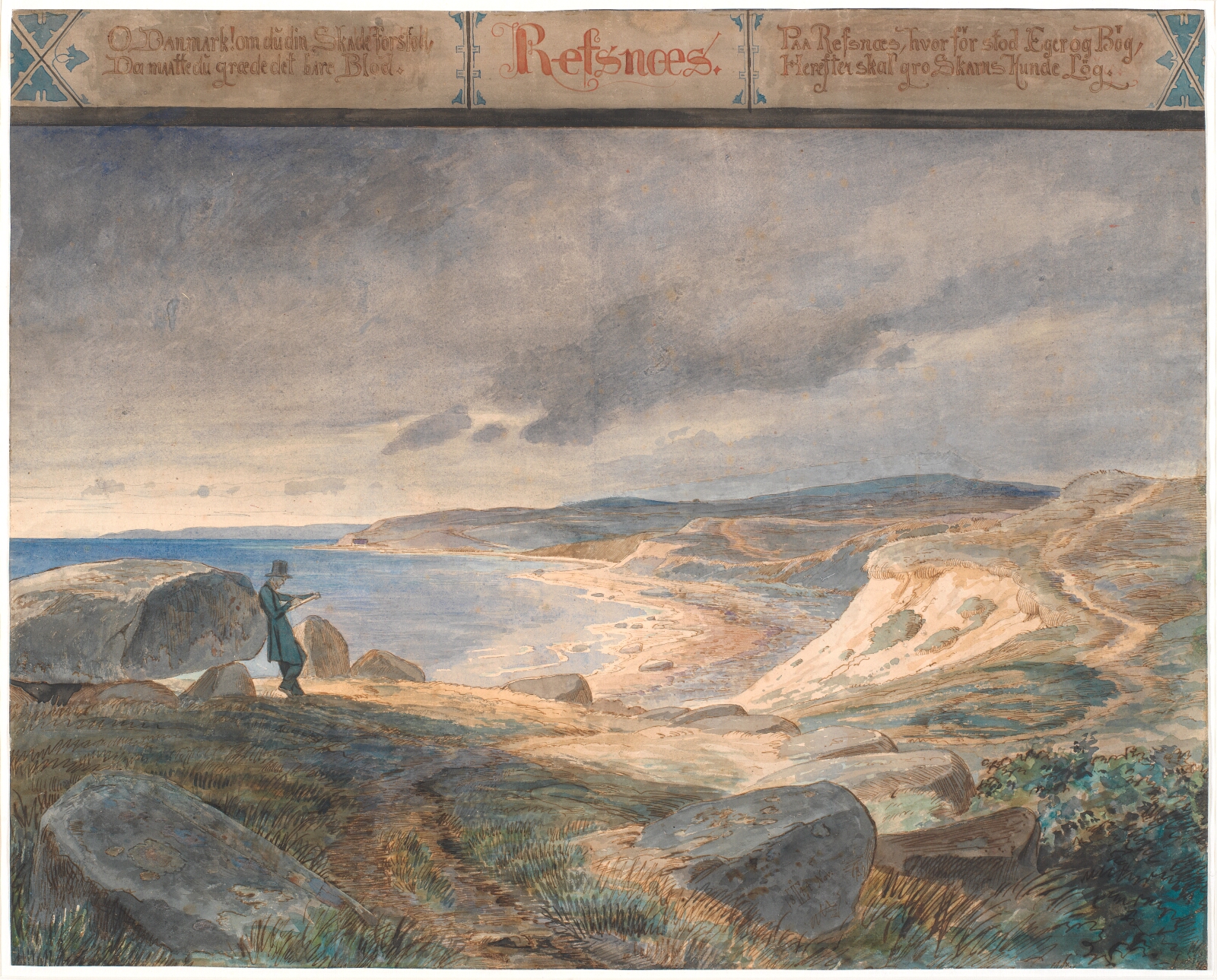 Johan Thomas Lundbye, Refsnæs, Kystlandskab