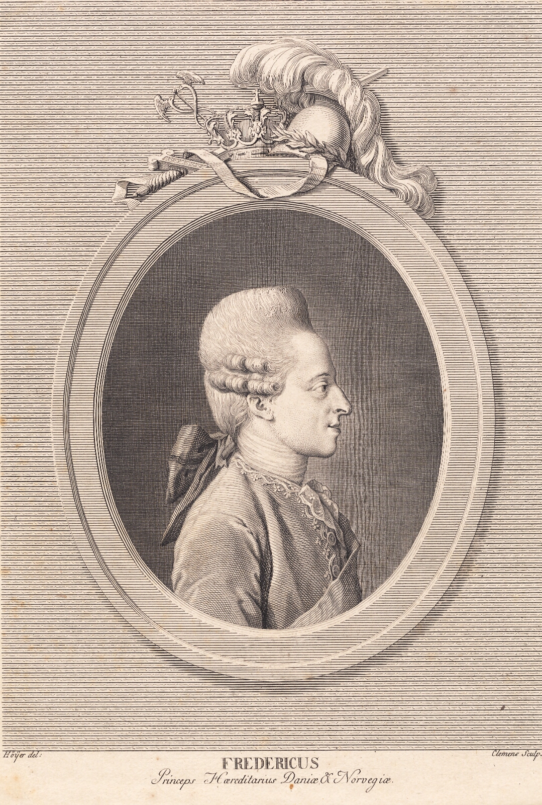 J.F. Clemens, Arveprins Frederik