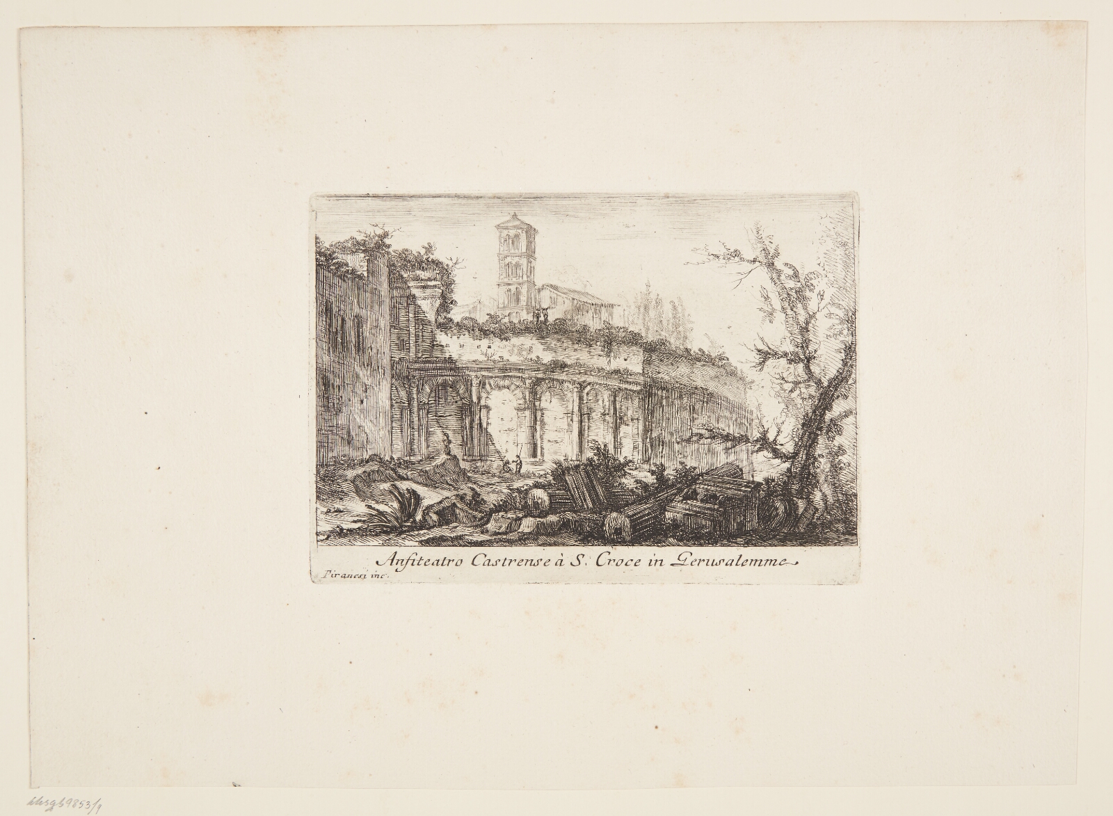 Giovanni Battista Piranesi, Amfiteatret Castrense nær S. Croce-kirken i Gerusalemme