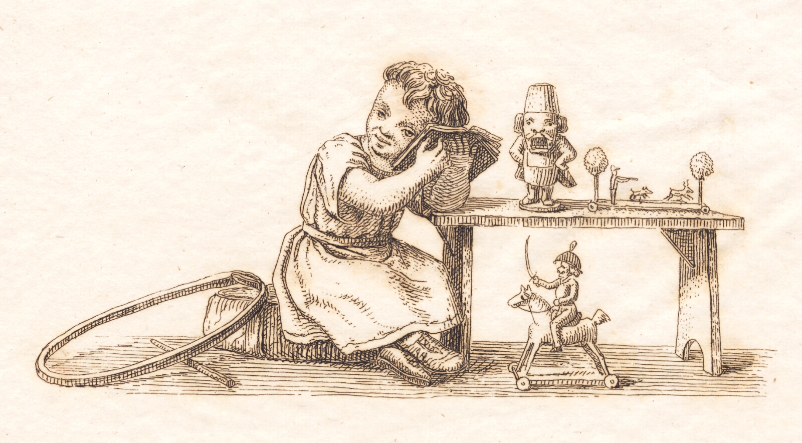 Martinus Rørbye, Illustration til "Halvhundrede Fabler for Børn" af Hey