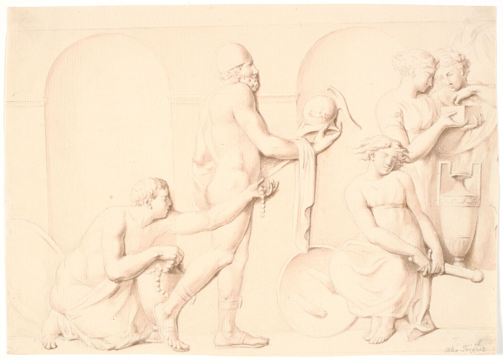 Nicolai Abildgaard, Ulysses der opdager Achilles mellem Lycomedes´ døtre