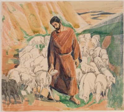 Den gode hyrde, Larsen Stevns, Niels, 1921