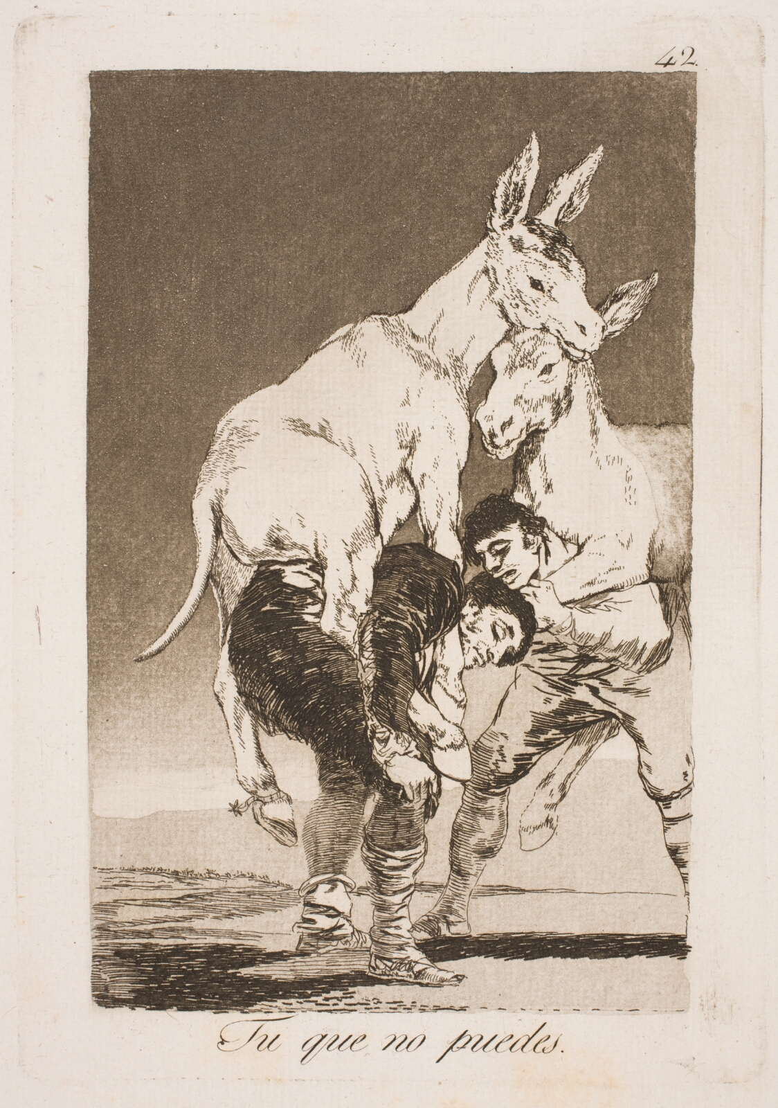 Francisco de Goya, Du som ikke kan, skal bære mig på din ryg