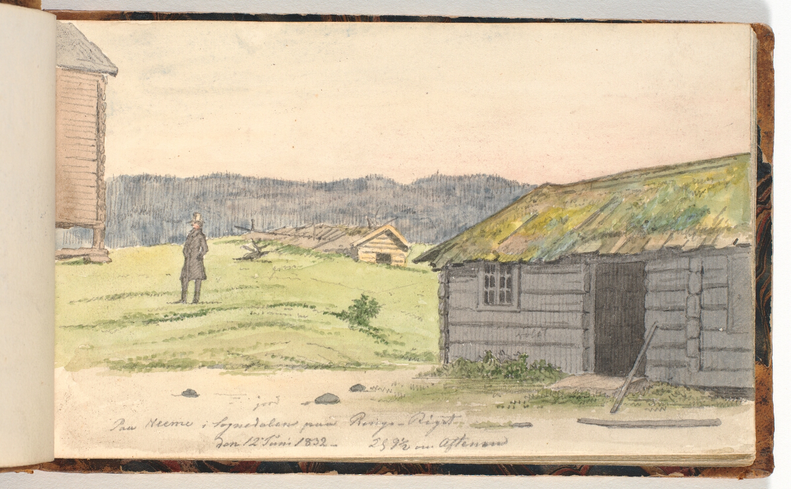 Martinus Rørbye, Landskab med bondegårde