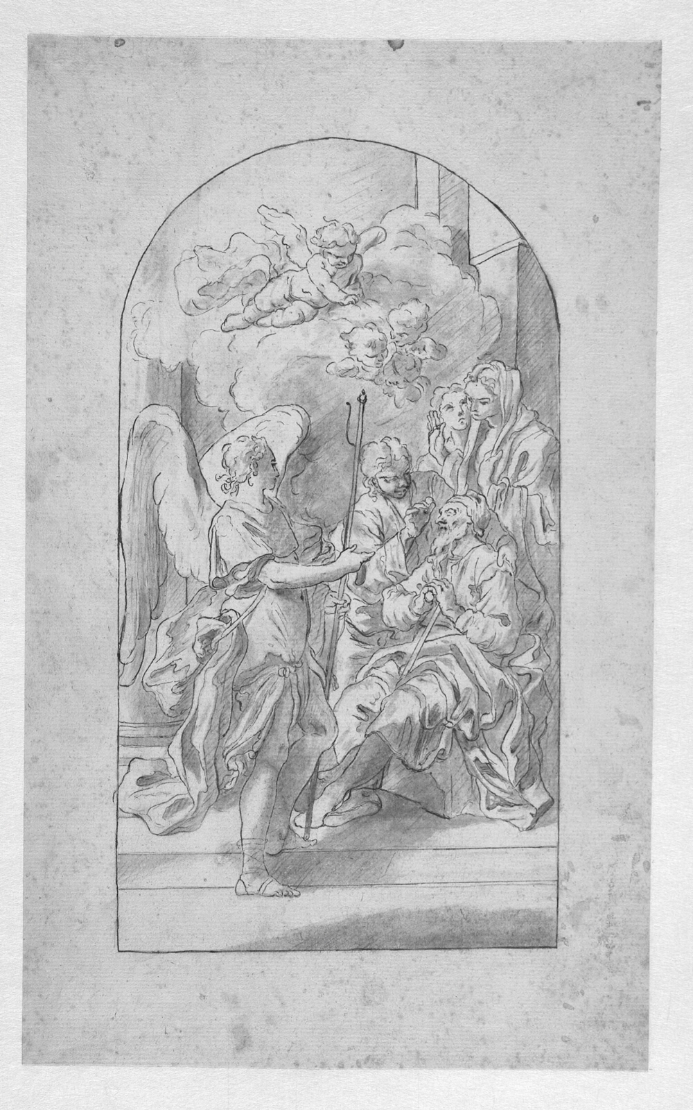 Francesco Solimena, Tobias helbreder sin far