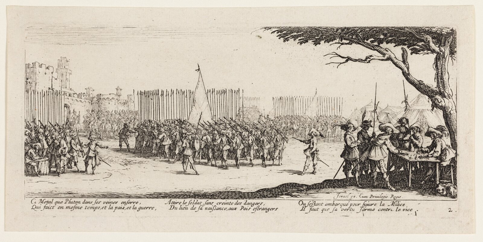 Jacques Callot, Tropper rekrutteres