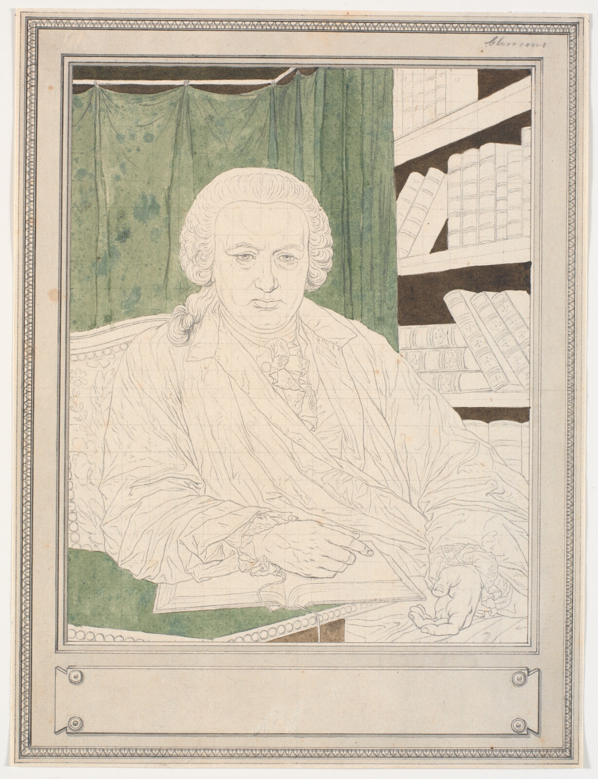 J.F. Clemens, Portræt af den schweiziske naturforsker Charles Bonnet (1720-93)