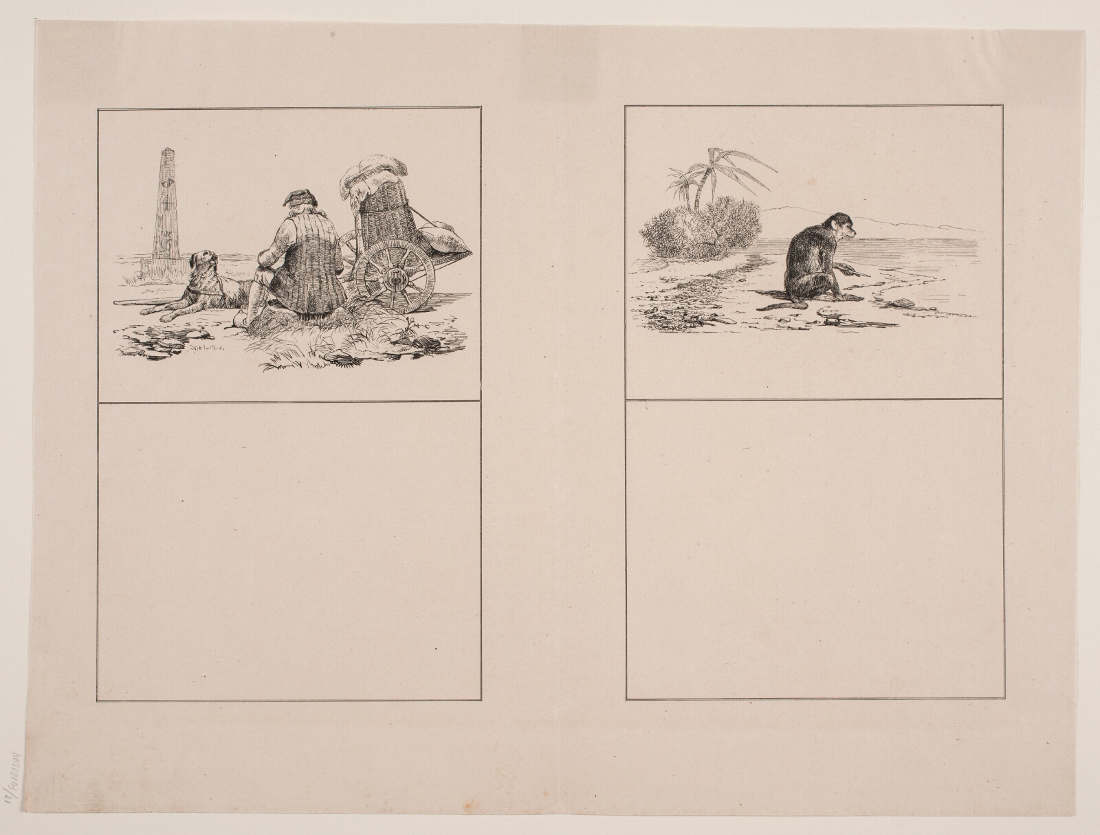 Adolph Kittendorff, Bissekræmmeren og hans hund; Abekatten