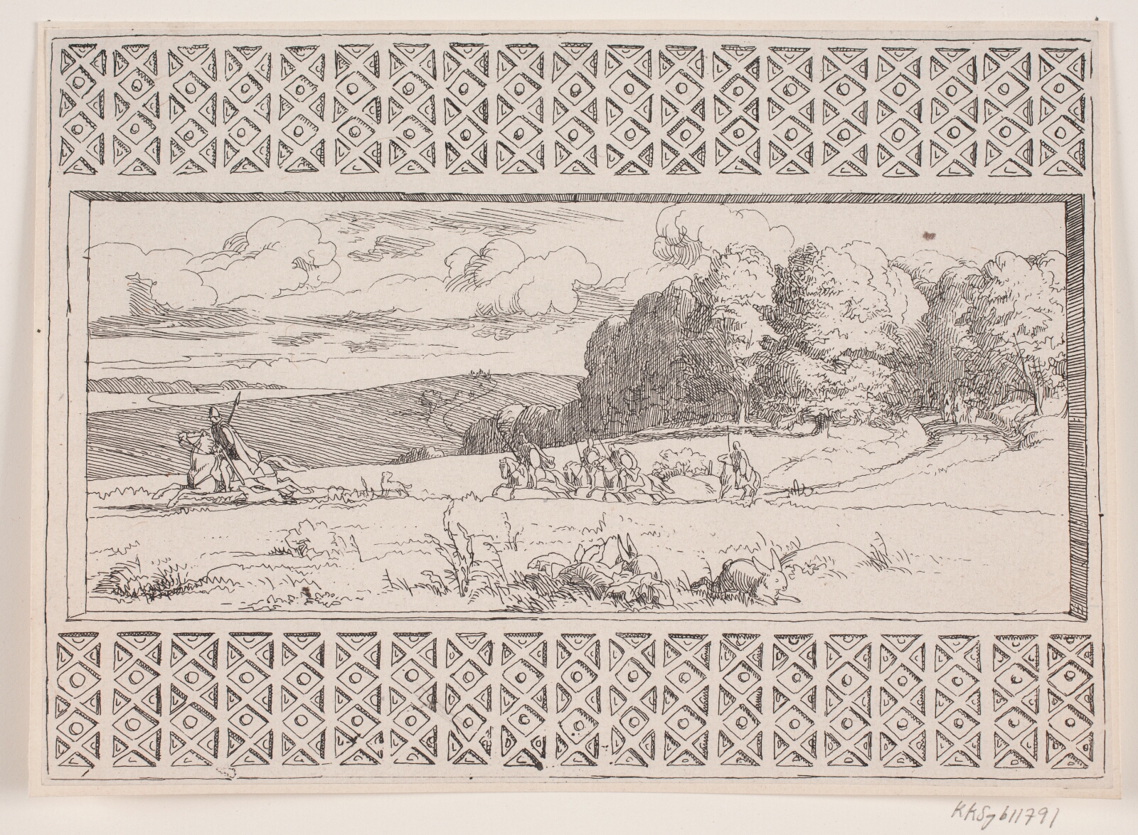 Lorenz Frølich, Illustration til Adam Oehlenschlägers digt "De to kirketårne"
