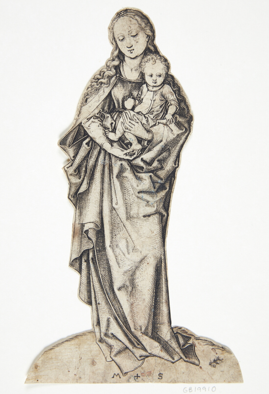 Martin Schongauer, Jomfru Maria med barnet og et æble i hånden