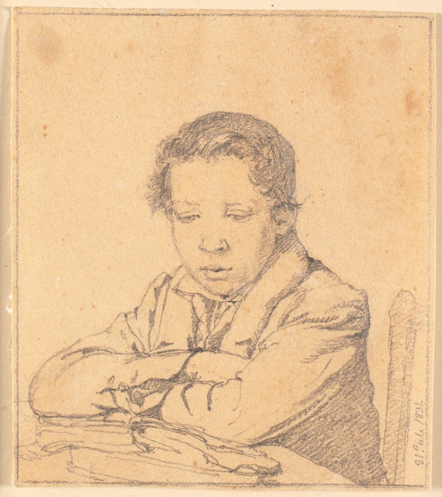 Christen Købke, Læsende dreng (Fritz Feilberg)