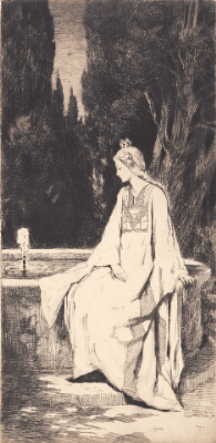 Prinsessen ved springvandet, Schwartz, Frans, 1865-1917