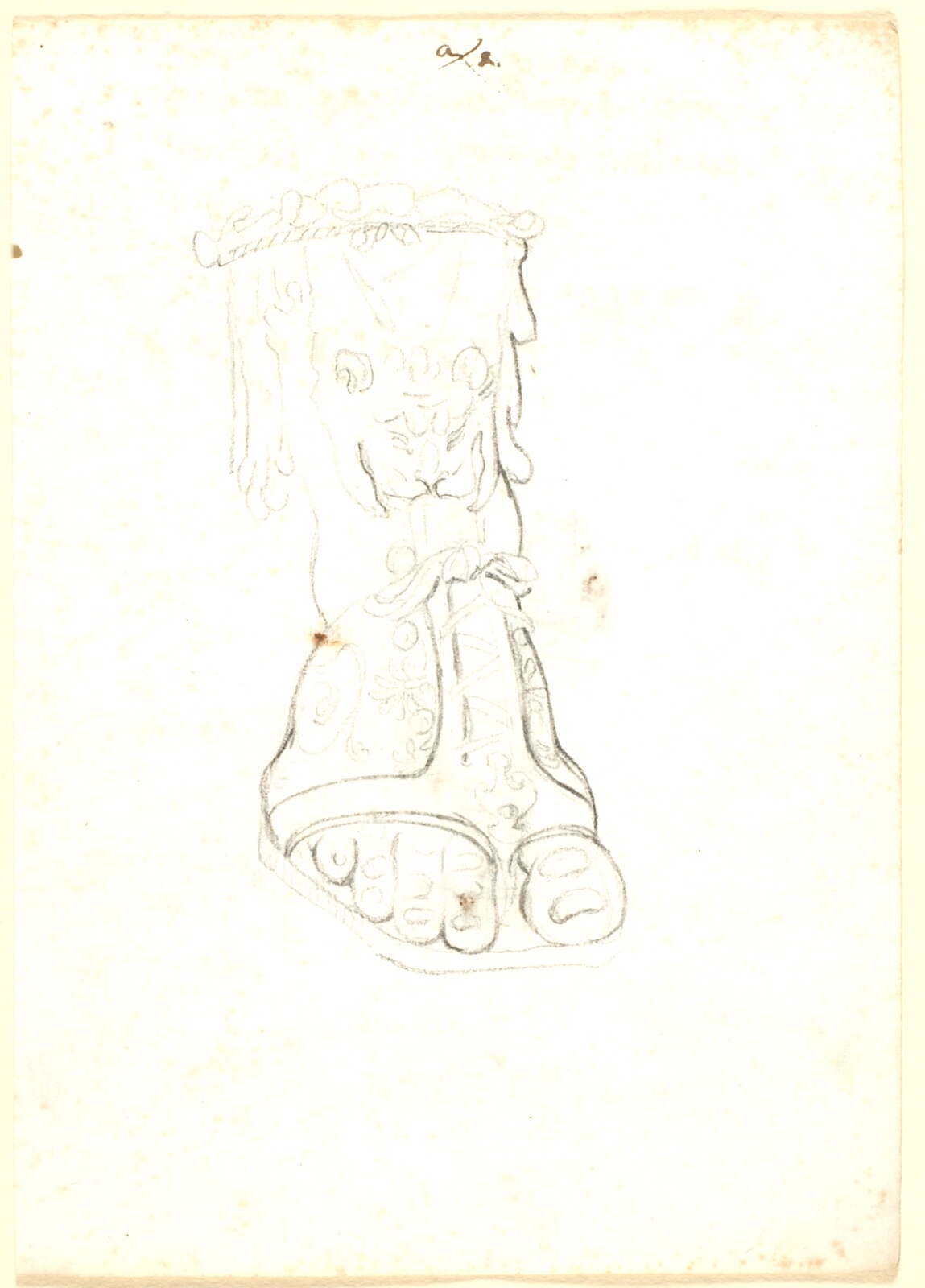 Nicolai Abildgaard, En fod med en ornamenteret sandal