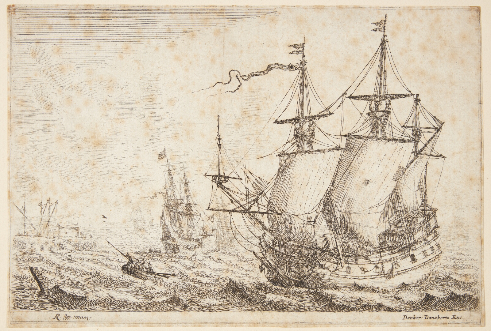 Reinier Zeeman, Orlogsfartøjer nær et værft