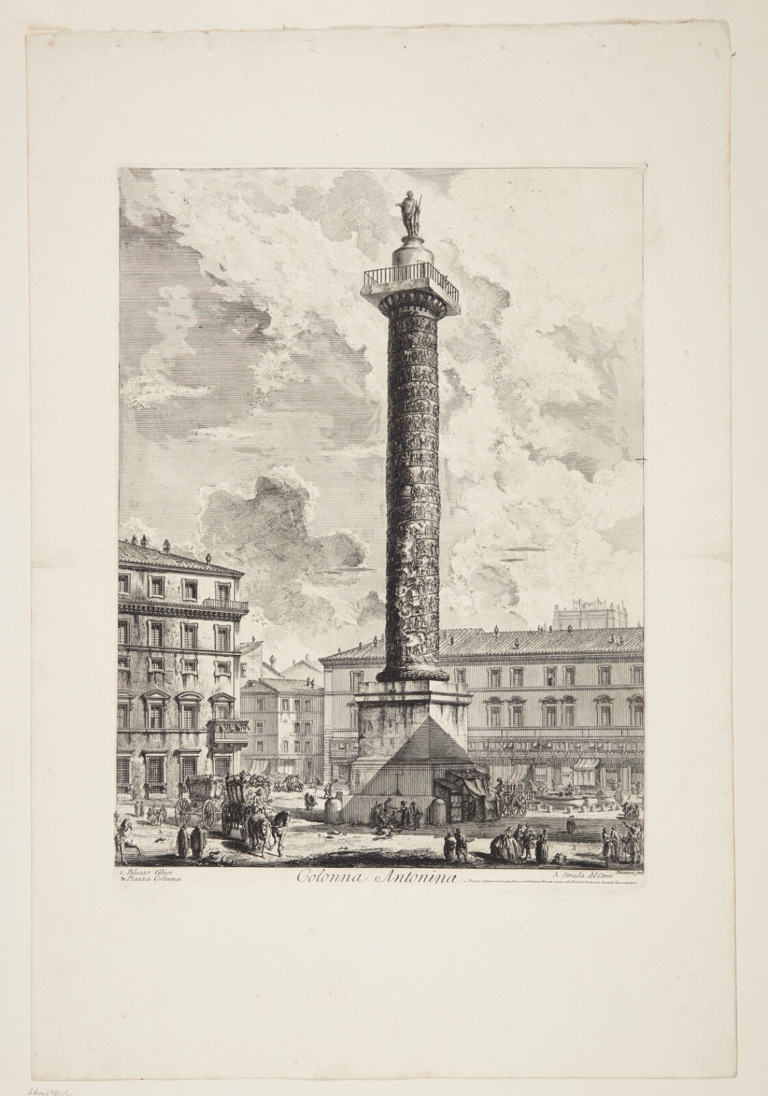 Giovanni Battista Piranesi, Marcus Aurelius' søjle