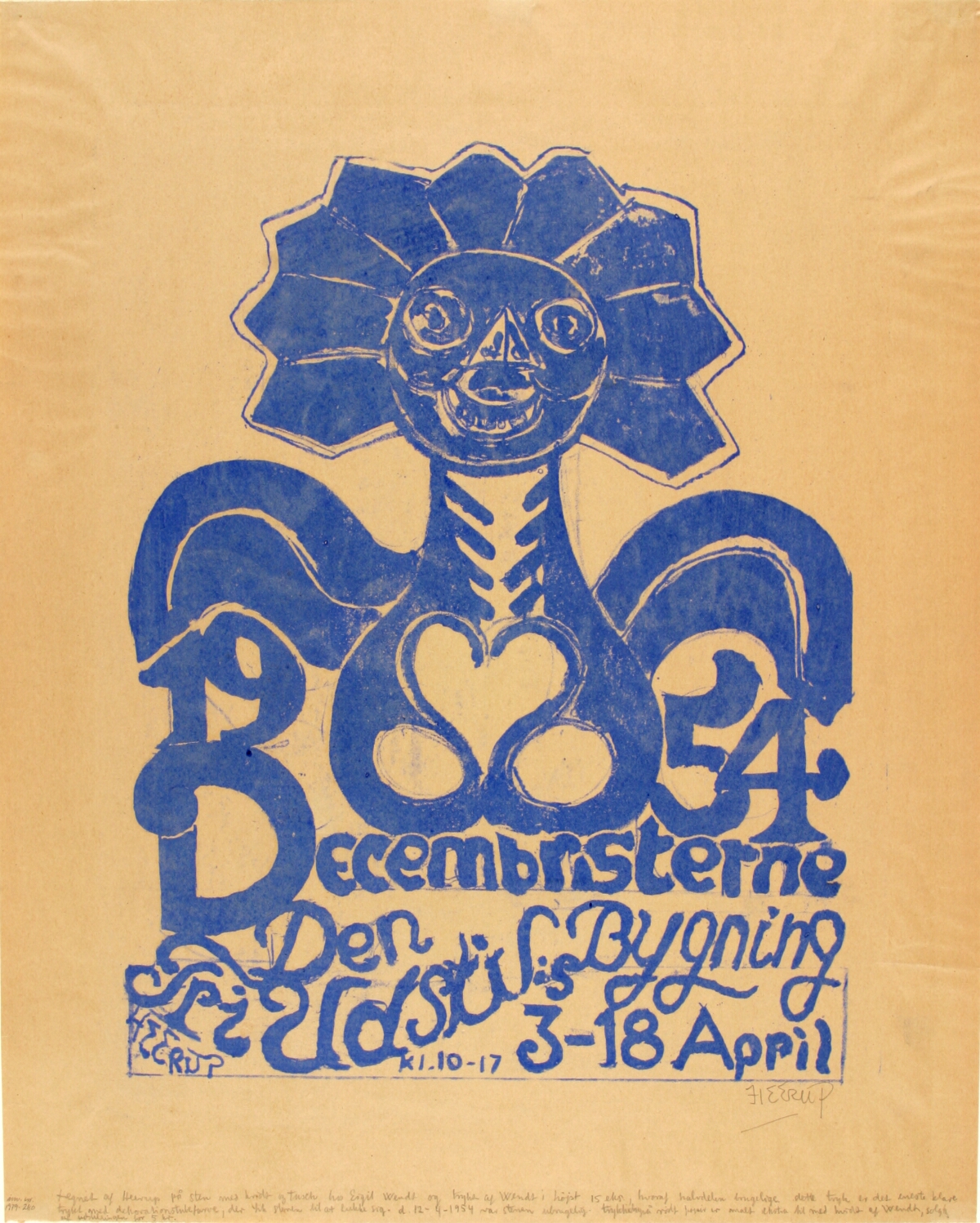 Plakat for Decembristerne, 1954, Henry | SMK Open