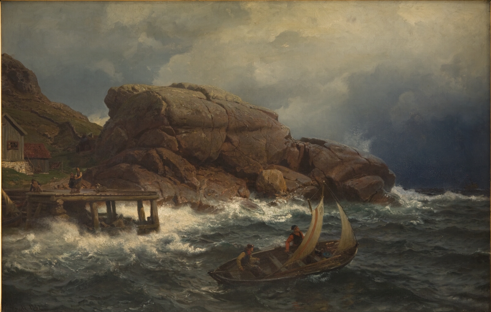 Hans Gude, En norsk søhavn