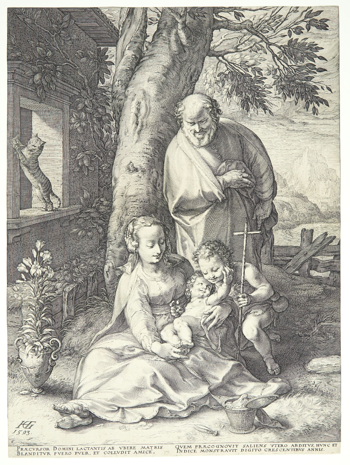 Hendrick Goltzius, Den Hellige Familie og Johannes Døberen