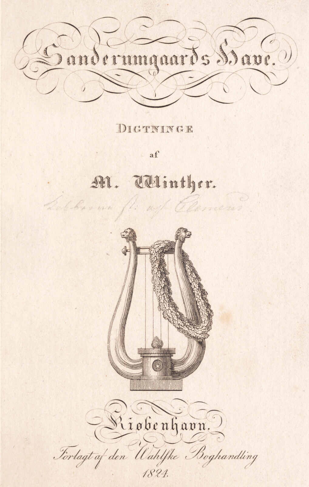 J.F. Clemens, Sanderumgaards Have. Digtninge af M. Winther