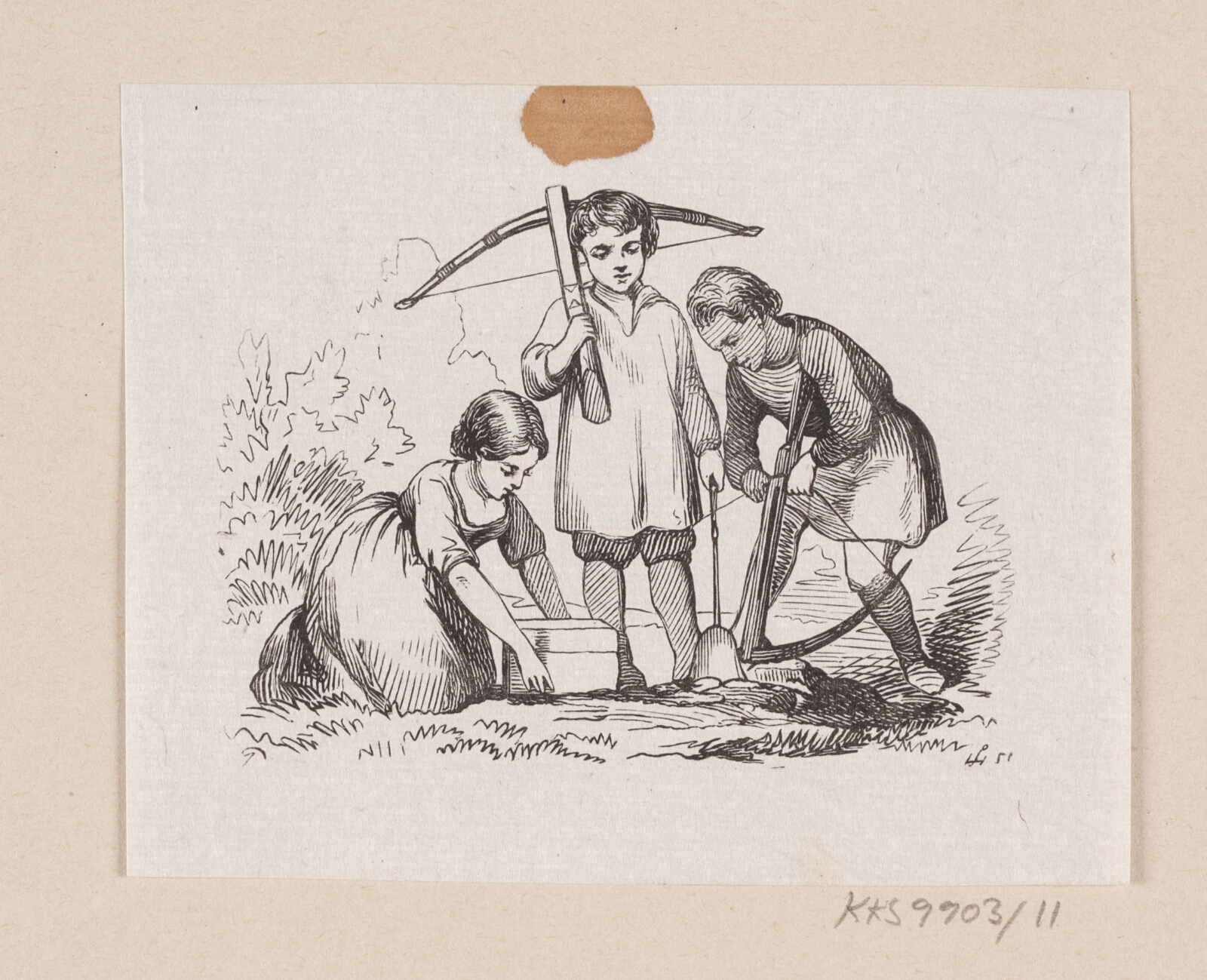 H.P. Hansen, Illustration til "Den lille Idas Blomster" i H.C. Andersen, "Eventyr og Historier", Bind 1