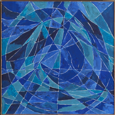 Picture Painted in 7 Blue Colours