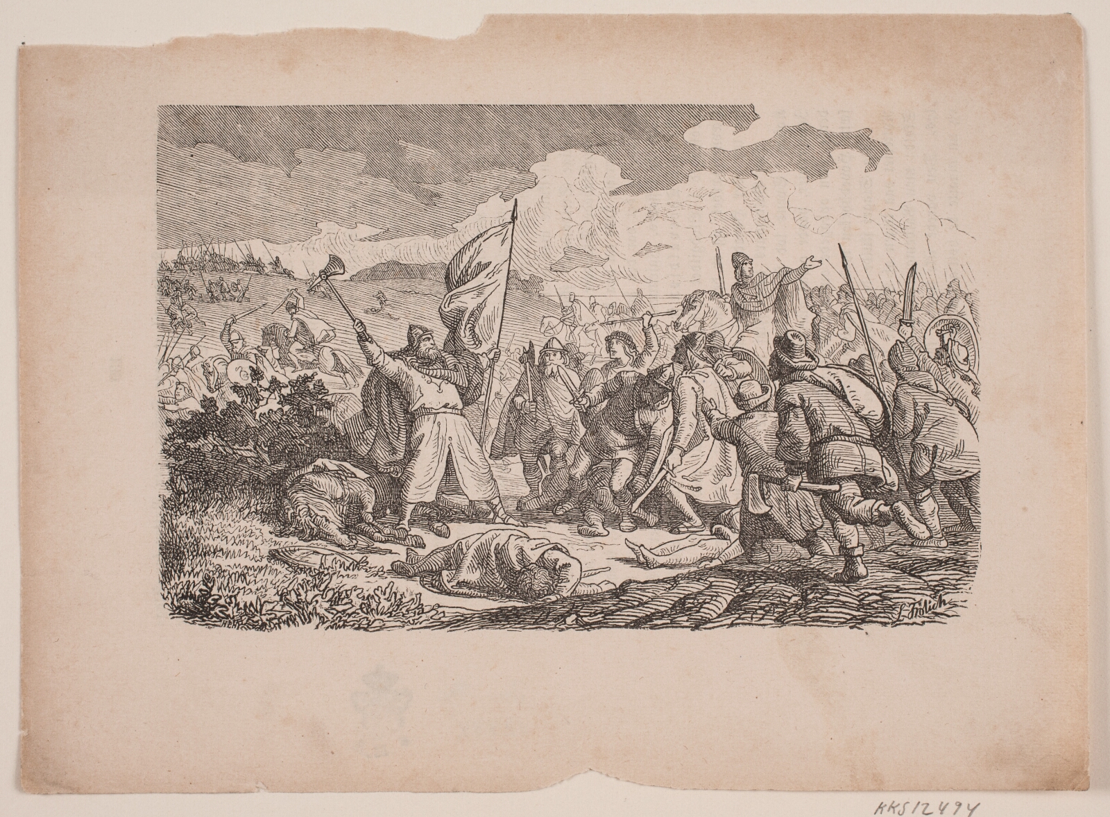 H.P. Hansen, Året 1157. Illustration til "Folkekalender for Danmark 1857"
