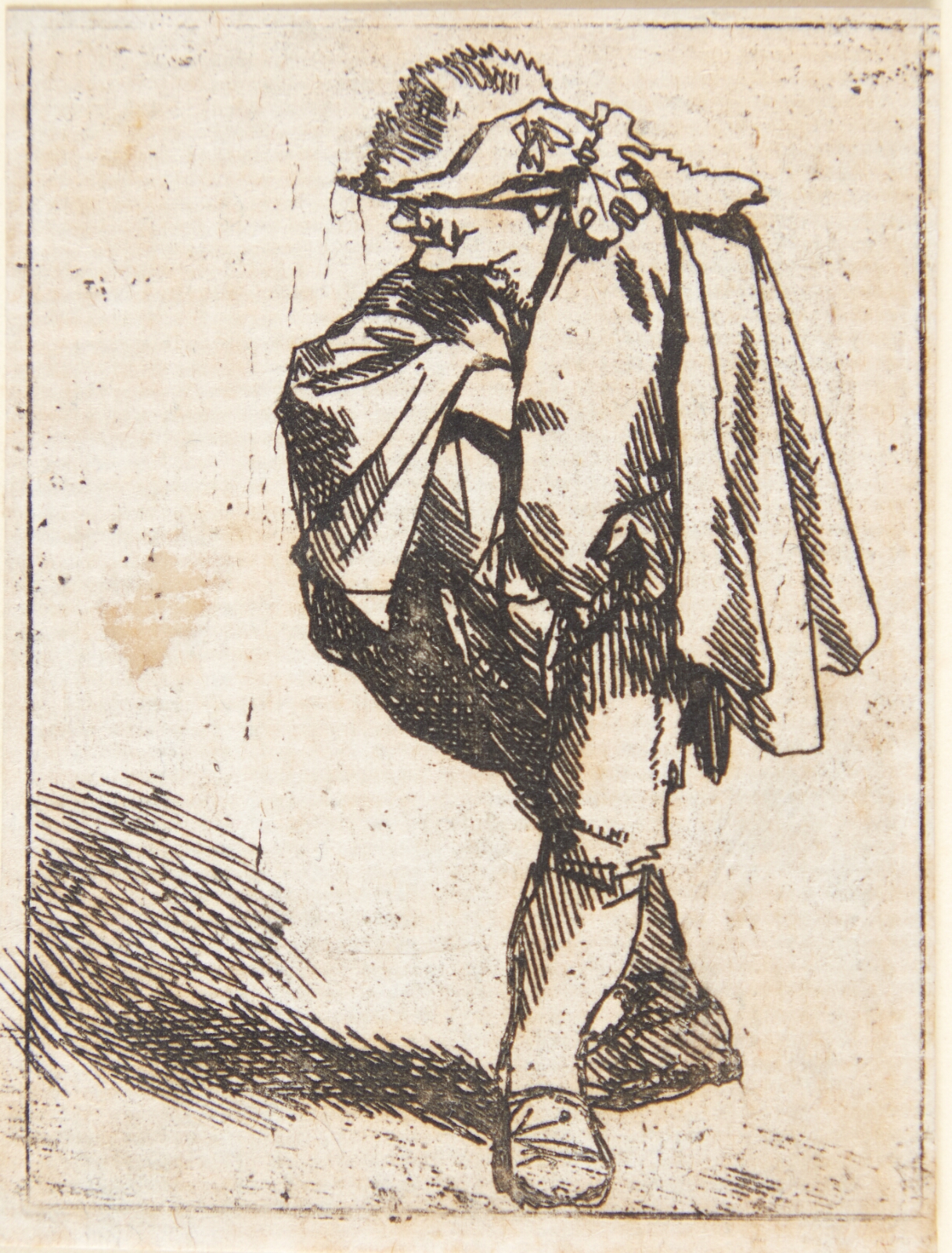 Cornelis Pietersz Bega, Stående mand med højre hånd stukket ind under frakken