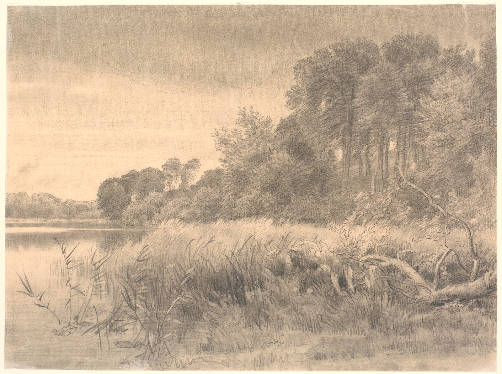 P.C. Skovgaard, Landskab med en skovsø. Gurre sø.