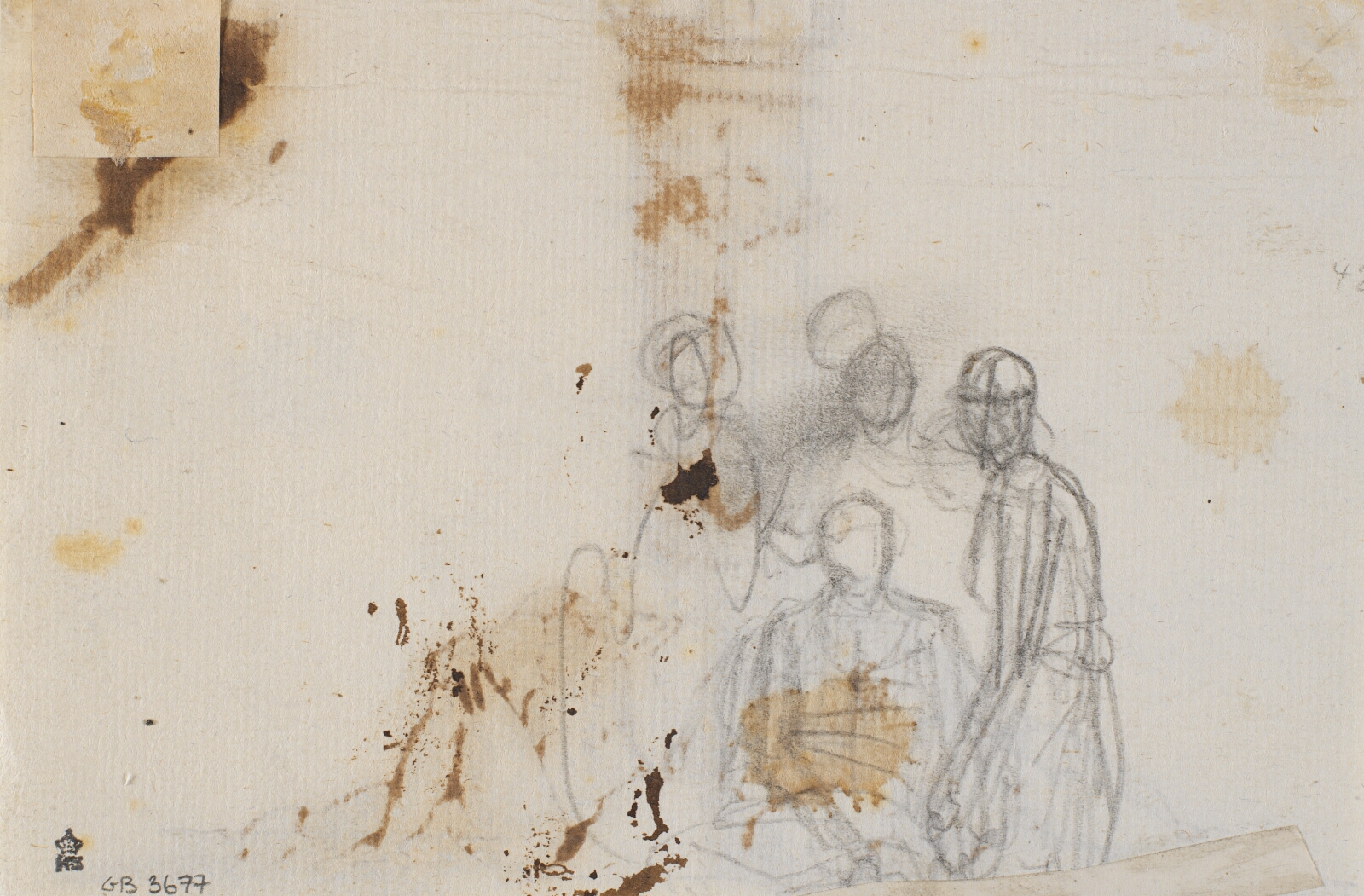 Nicolai Abildgaard, Rids af gruppe på fire figurer
