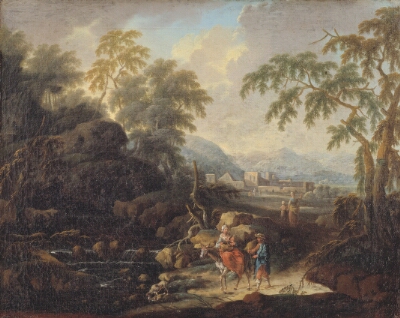 Mountain Landscape with Figures