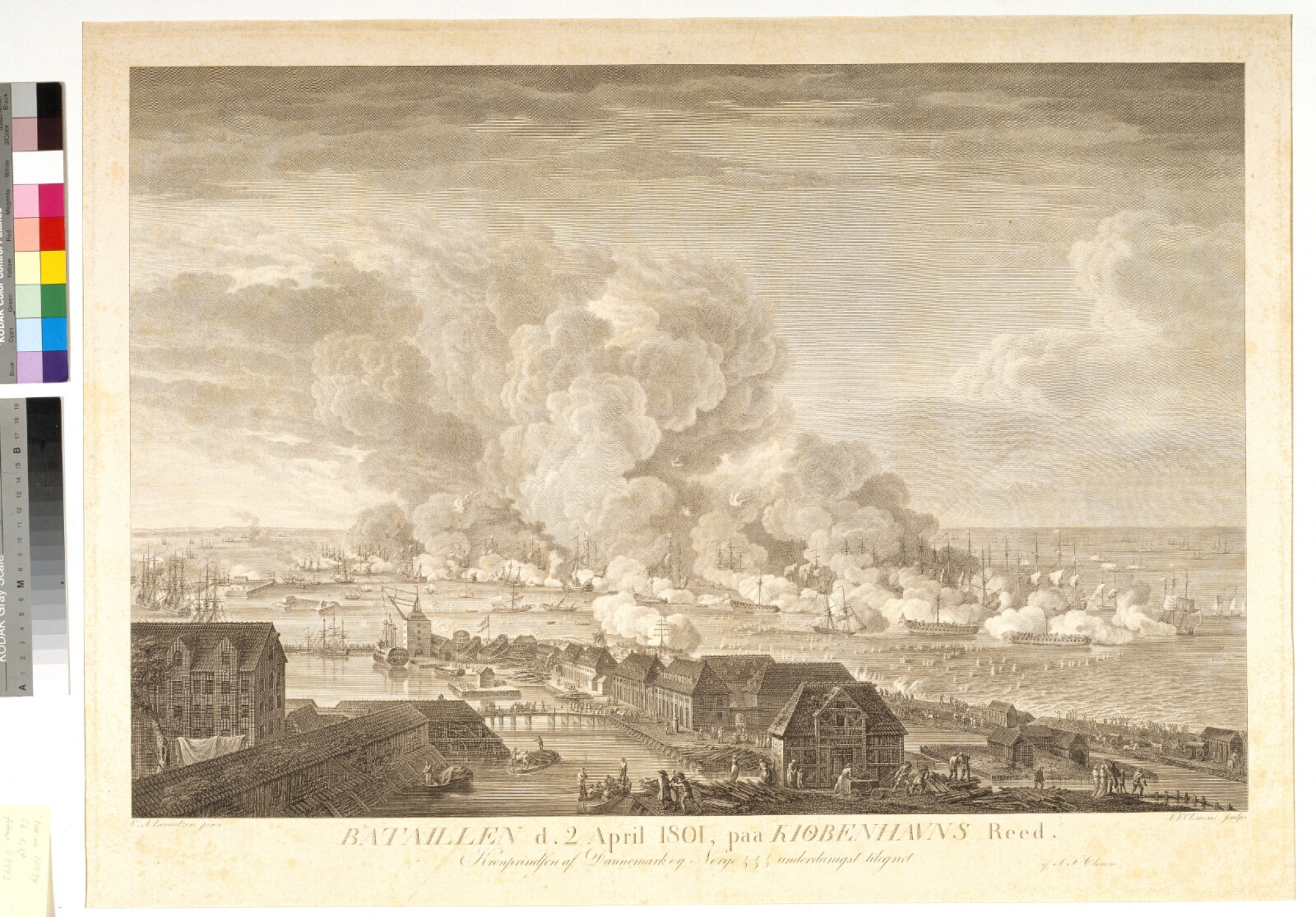 J.F. Clemens, Slaget på Reden d. 2. april 1801
