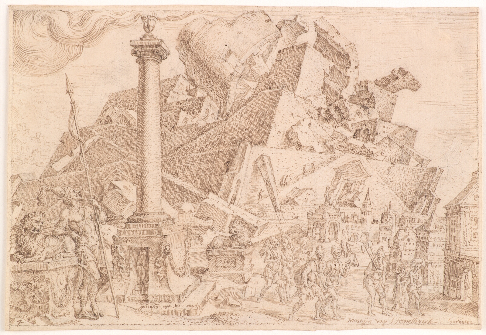 Maarten van Heemskerck, Babelstårnets ødelæggelse