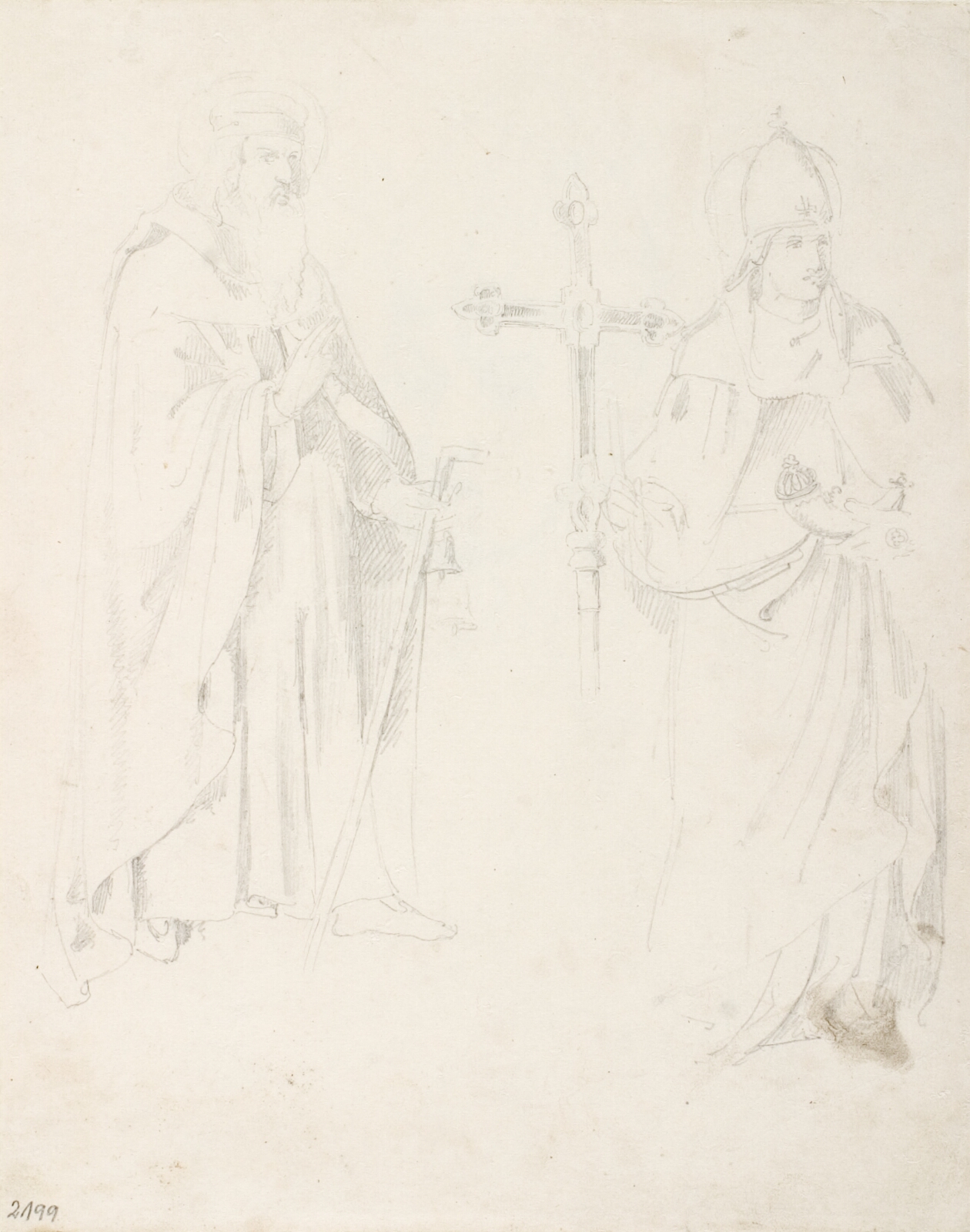Dankvart Dreyer, To helgenfigurer