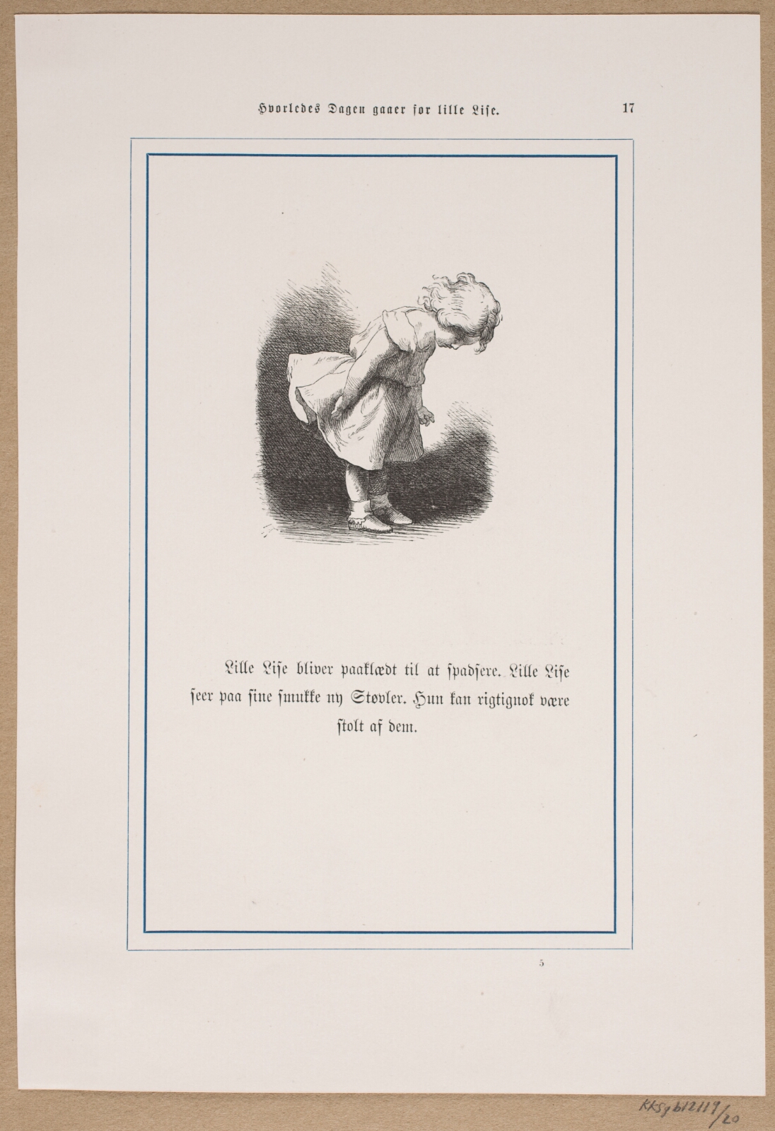 Lorenz Frølich, Illustration til "Hvorledes Dagen gaaer for Lille Lise"