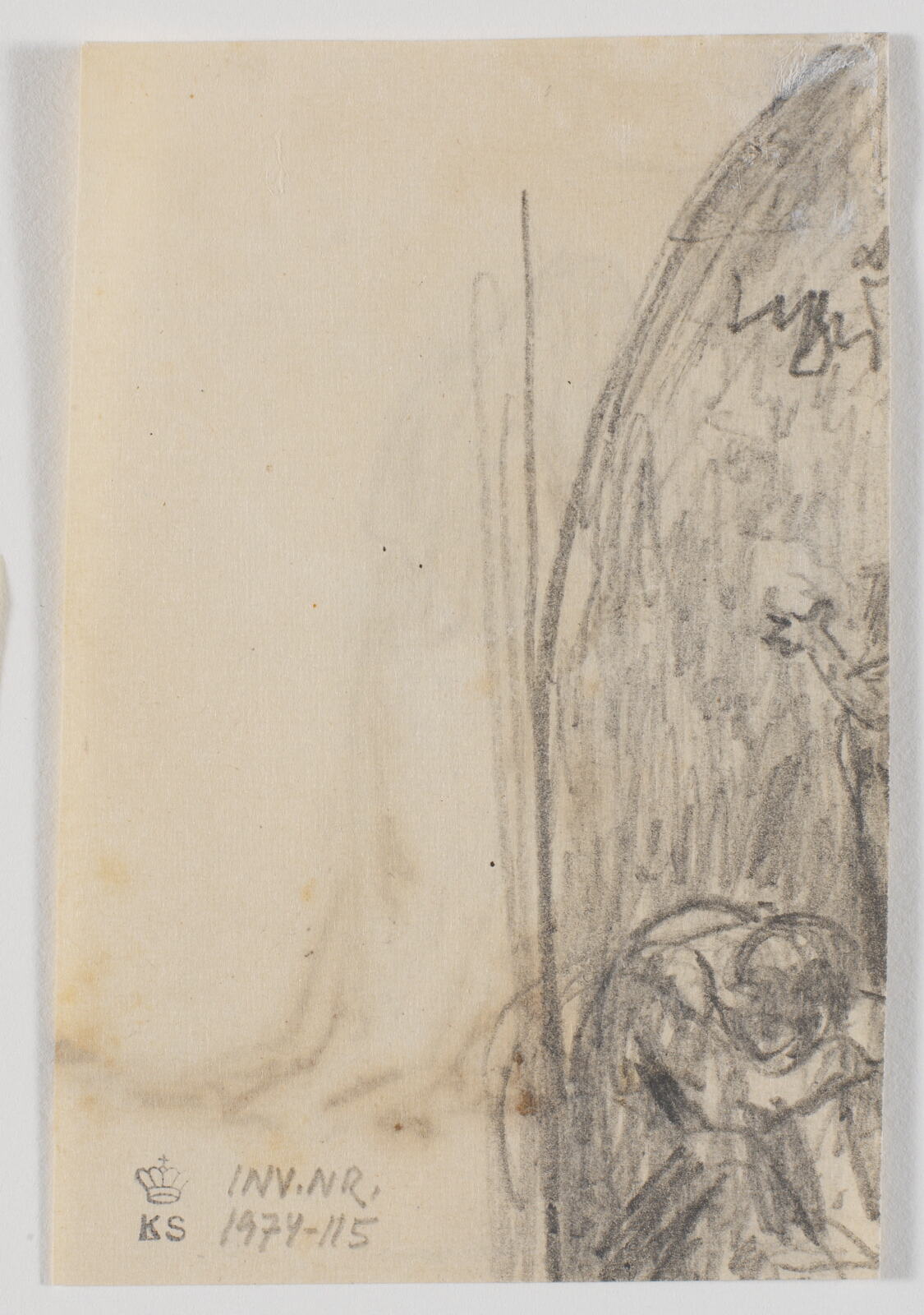 Martinus Rørbye, Fragment af opstandelsesscene