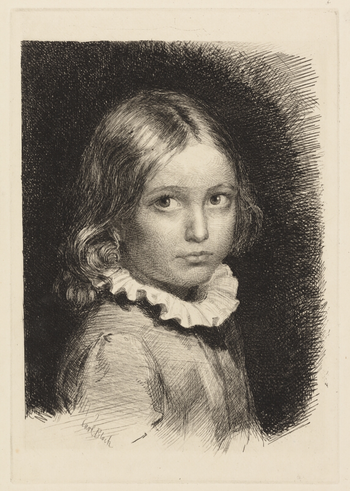 Carl Bloch, Barneportræt af Clara Emilie Rose Bloch