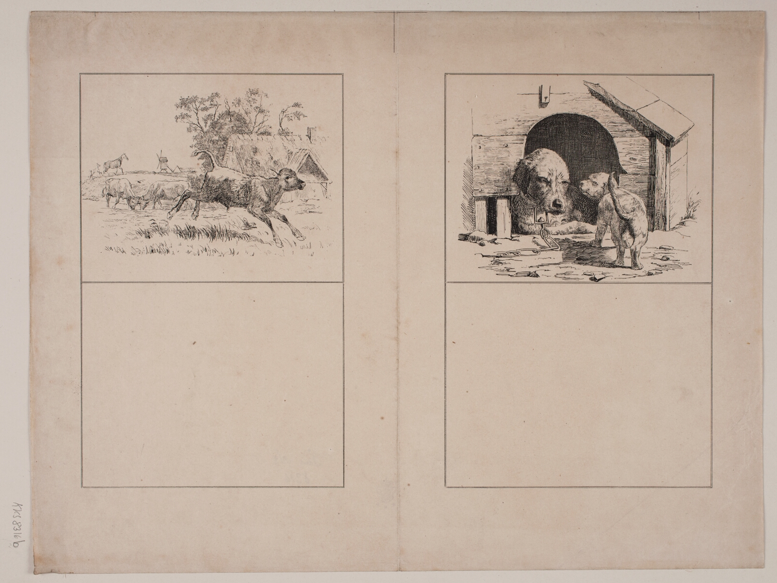 Adolph Kittendorff, Illustration til H. V. Kaalund, "Fabler for Børn"