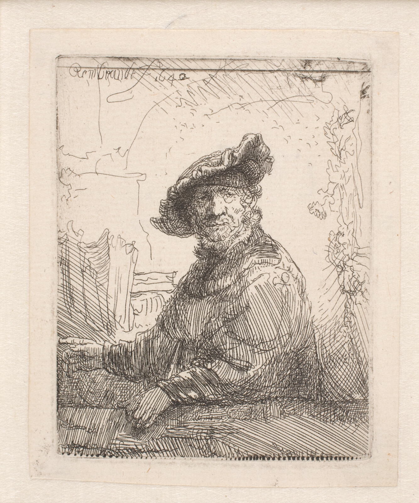 Rembrandt van Rijn, Mand i et lysthus