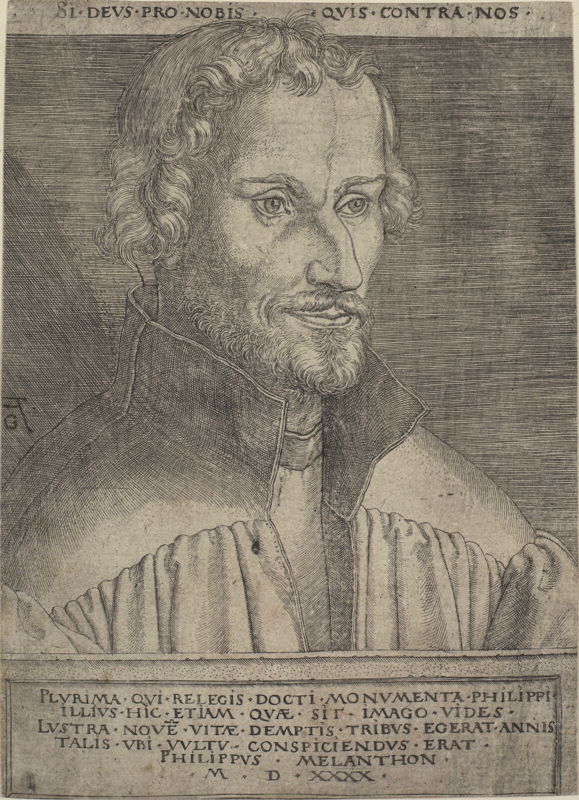 Heinrich Aldegrever, Portræt af Philipp Melanchthon