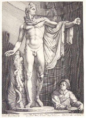 The Apollo Belvedere, Goltzius, Hendrick, 1592