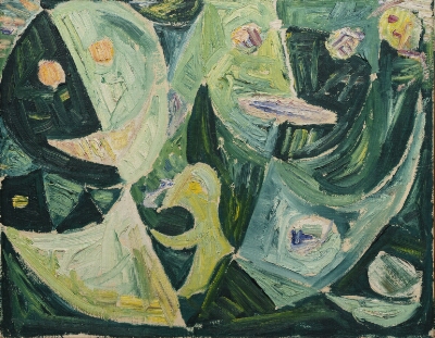 Two Green Masks