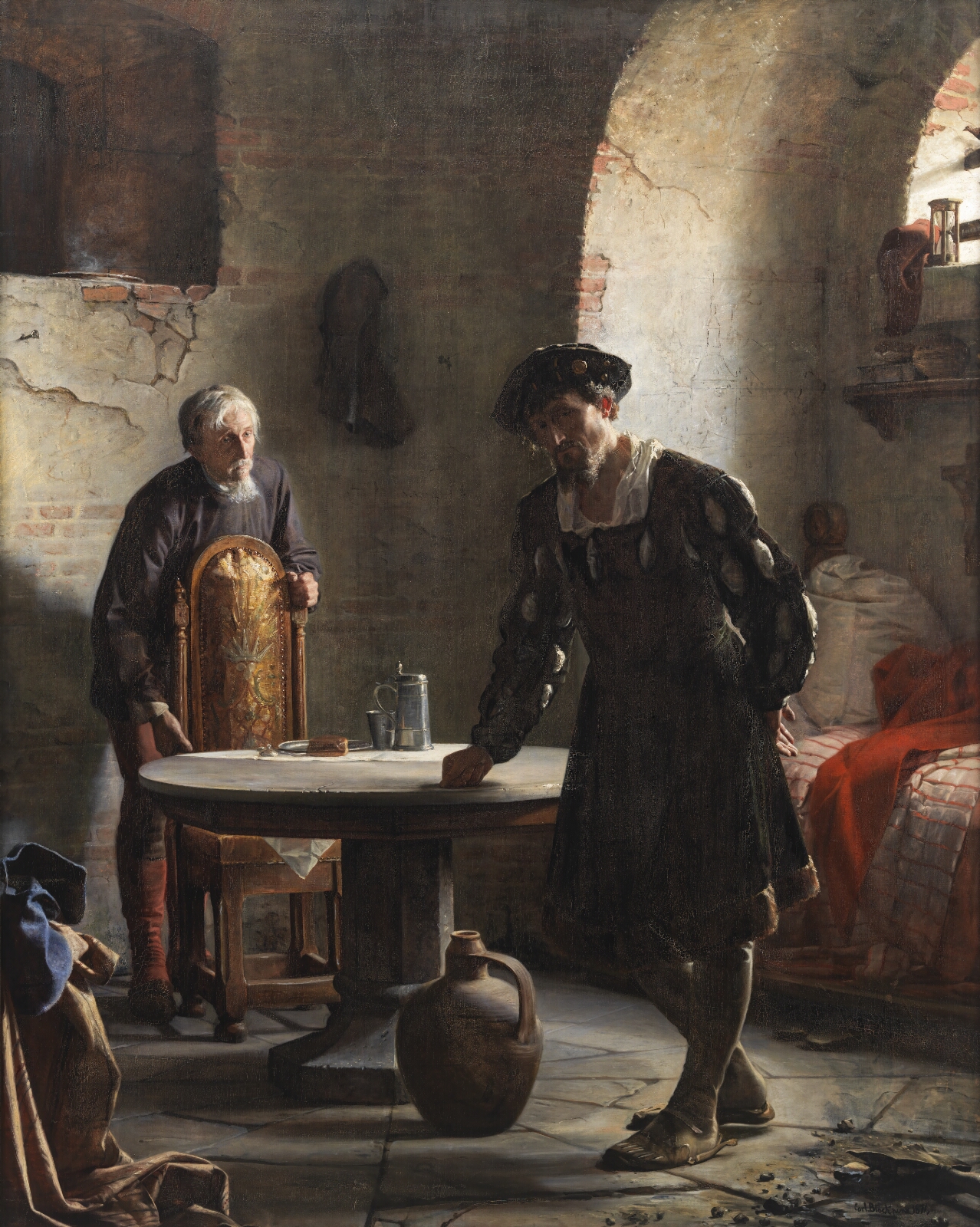 Carl Bloch, Christian II i fængslet på Sønderborg Slot