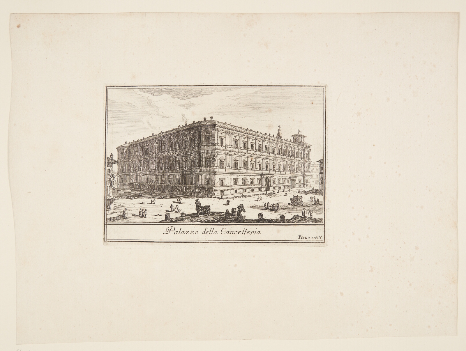 Giovanni Battista Piranesi, Cancelleria's palazzo