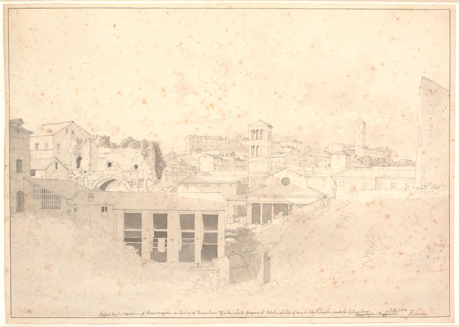 C.W. Eckersberg, Parti ved Cloaca Maxima
