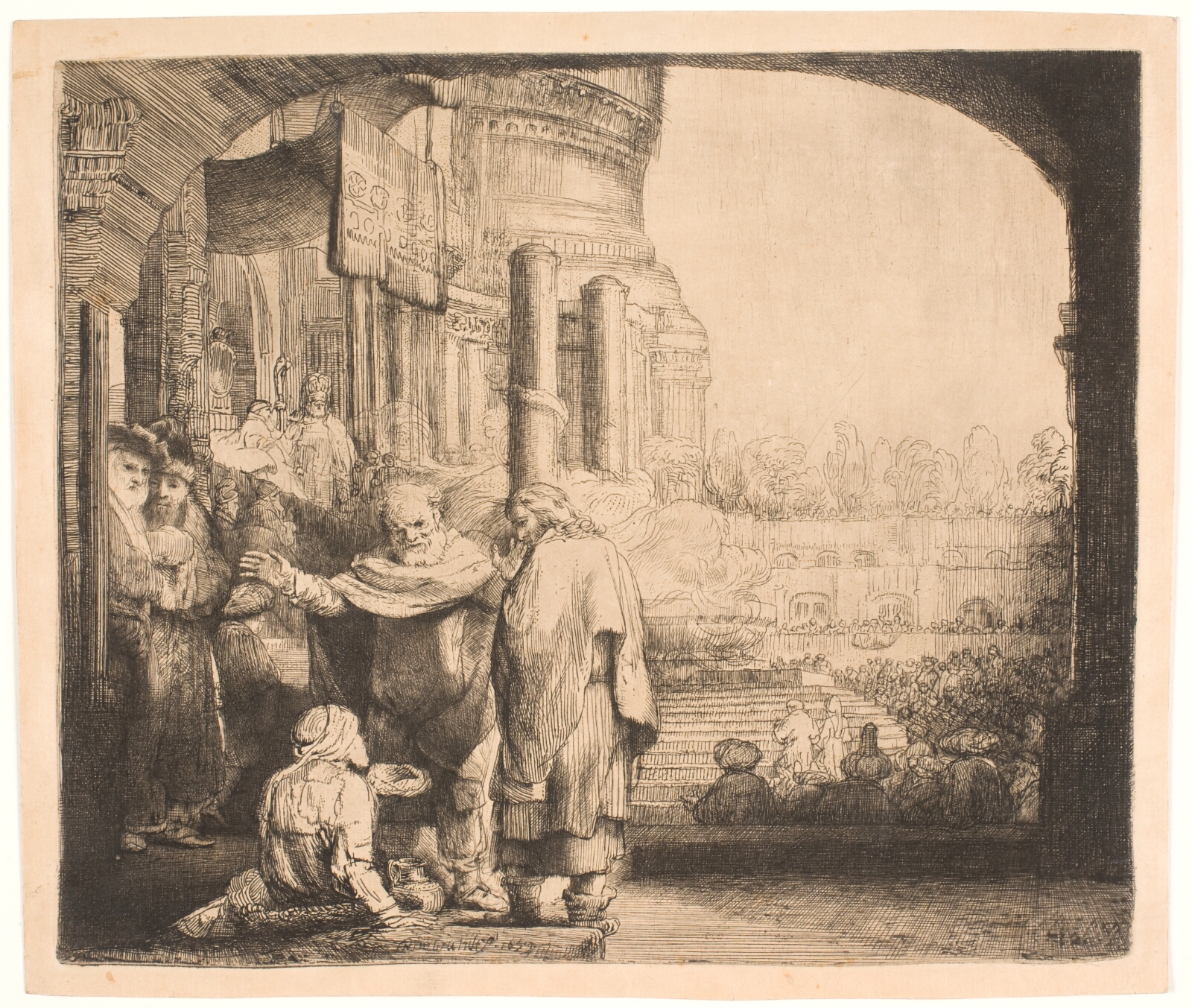 Rembrandt van Rijn, Peter og Johannes helbreder en værkbruden