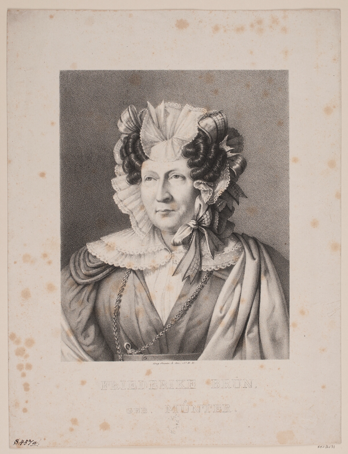 Ich Denke Dein Friederike Brun Friederike Brun, 1820 – 1843, J.L. Lund, Det Kongelige Stentrykkeri