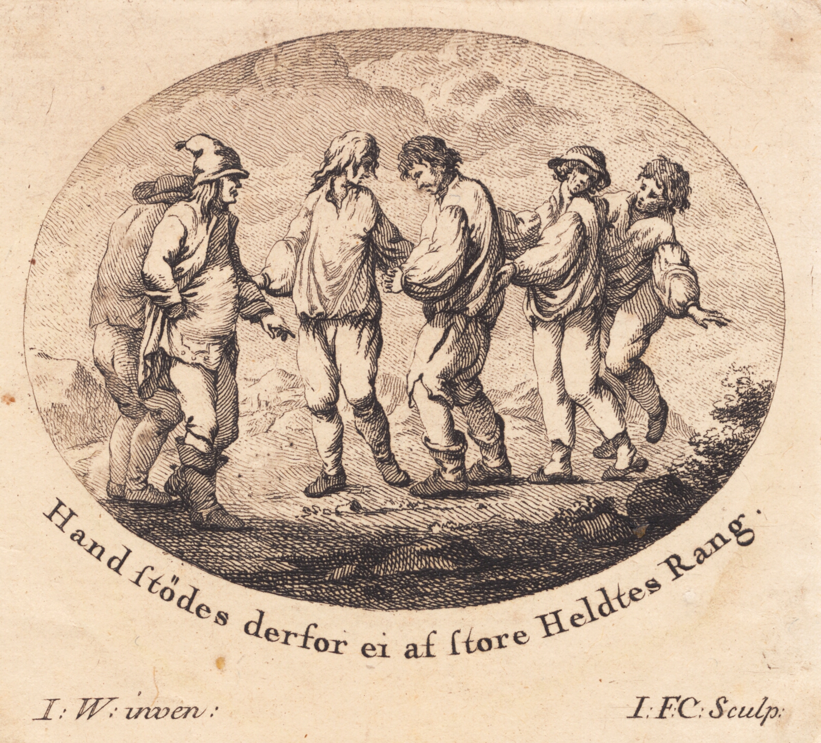 J.F. Clemens, Peder Paars overgiver sig til fogeden