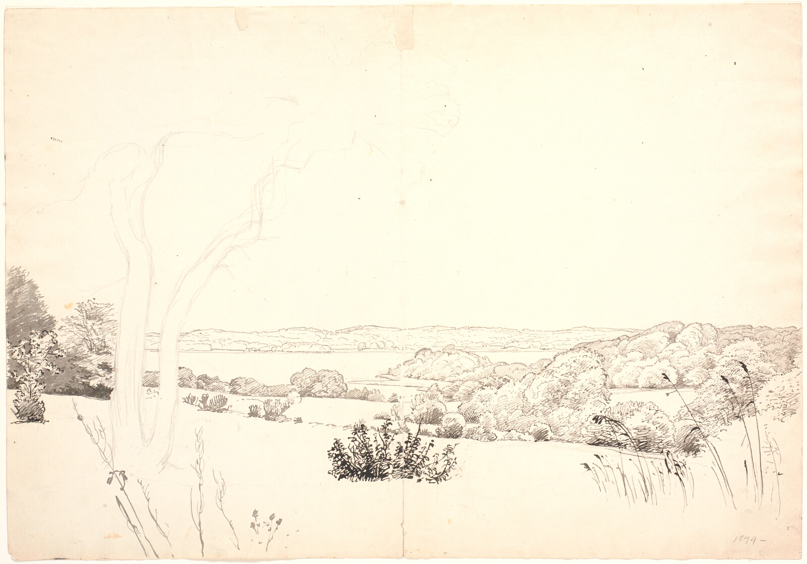 P.C. Skovgaard, Landskab med udsigt over Skarrit sø.