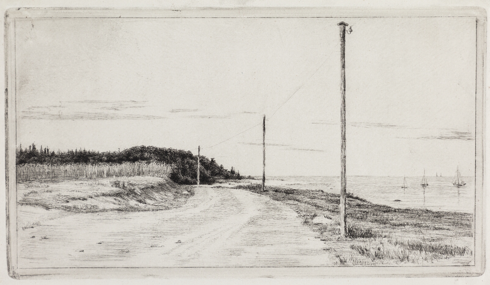 Carl Bloch, Strandvejen ved Hornbæksplantagen