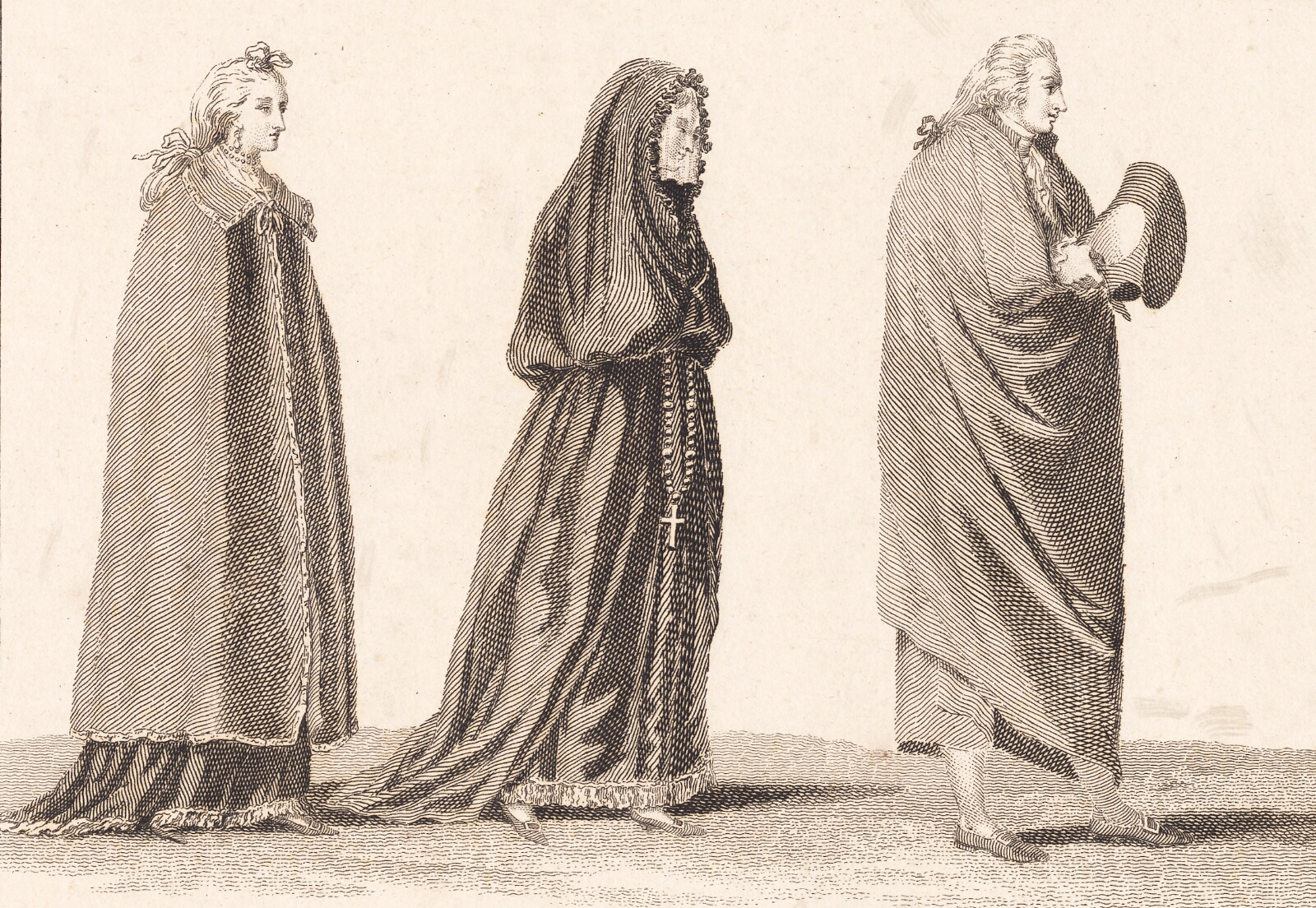 J.F. Clemens, Tre portugisere. Anvendt i J. Murphy: 'Travels in Portugal. 1789-90'